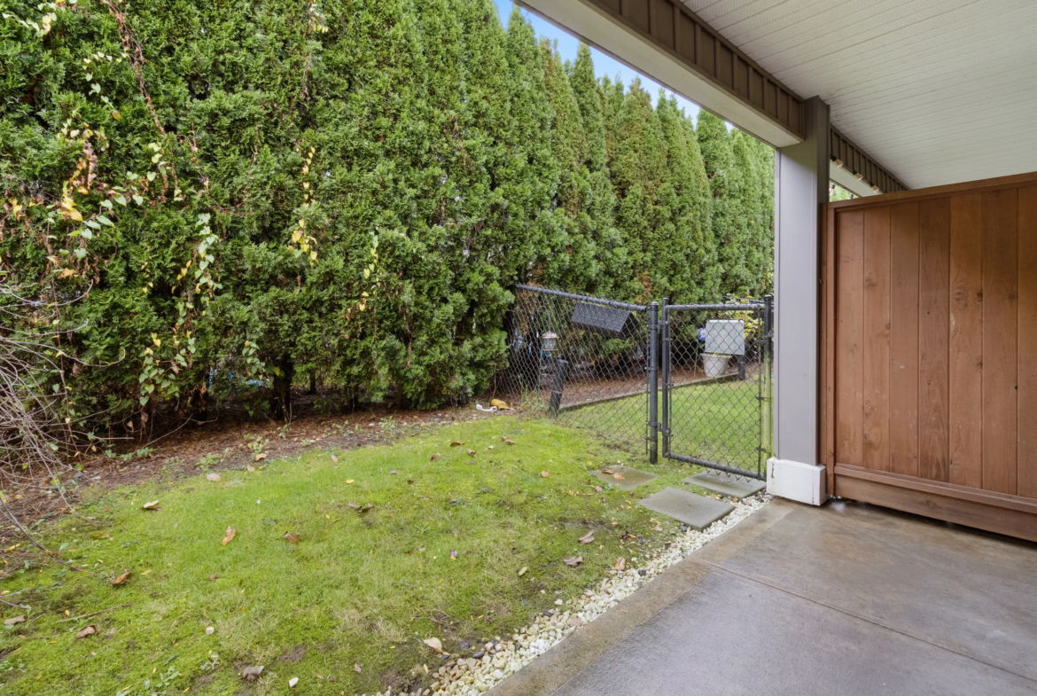 Private outdoor patio at 2 9140 HAZEL STREET