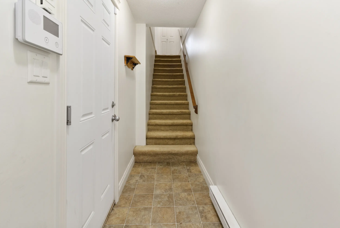 Interior staircase at 2 9140 HAZEL STREET townhome