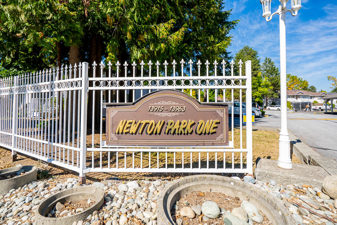 Unit 104 13915 72 Avenue Surrey-1 Property sign positioned at 104 13915 72 Avenue in Surrey community.