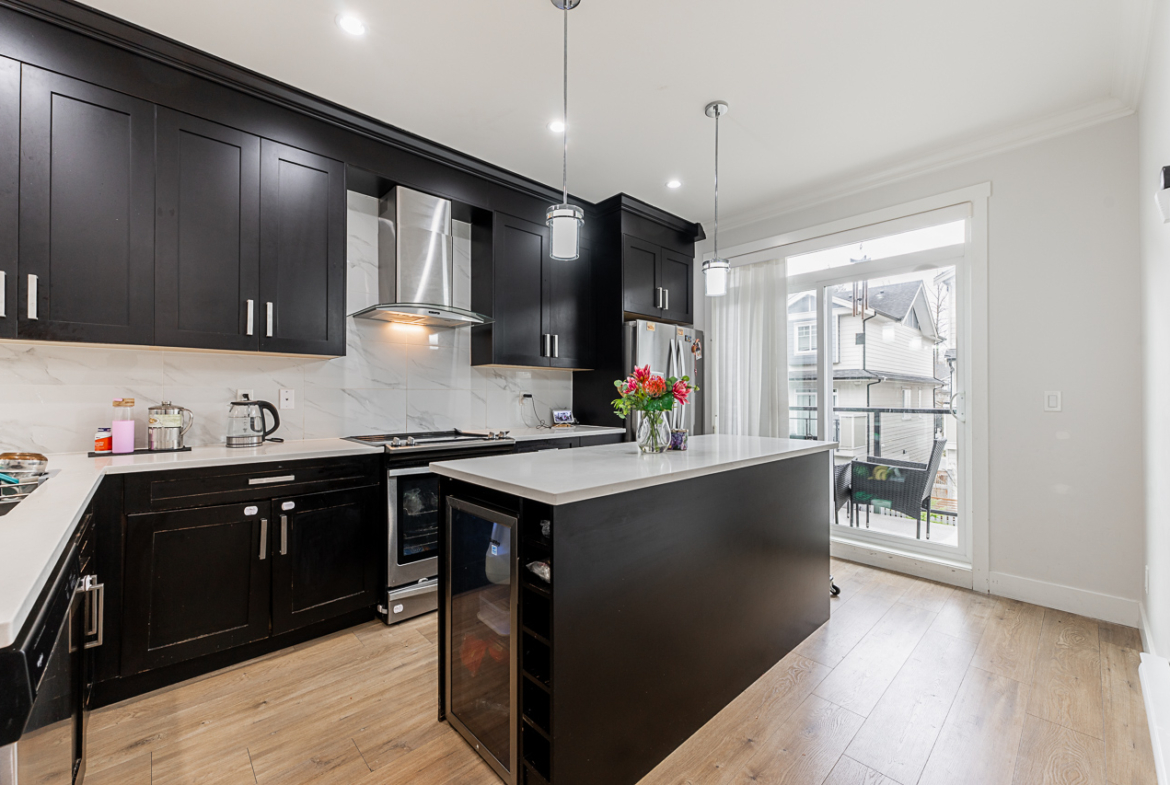 Modern kitchen with quartz countertops at 170 13898 64 AVENUE