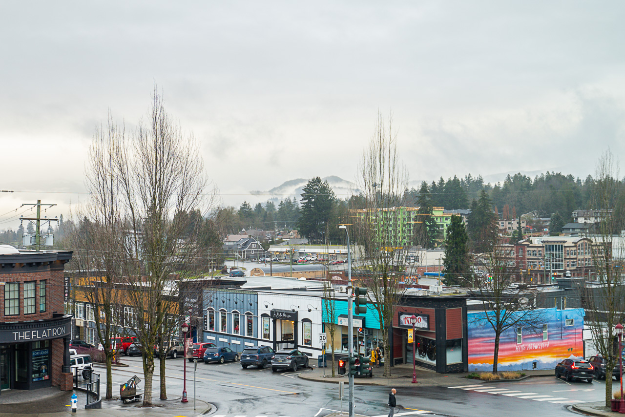 City views from condo deck on Montrose Avenue
