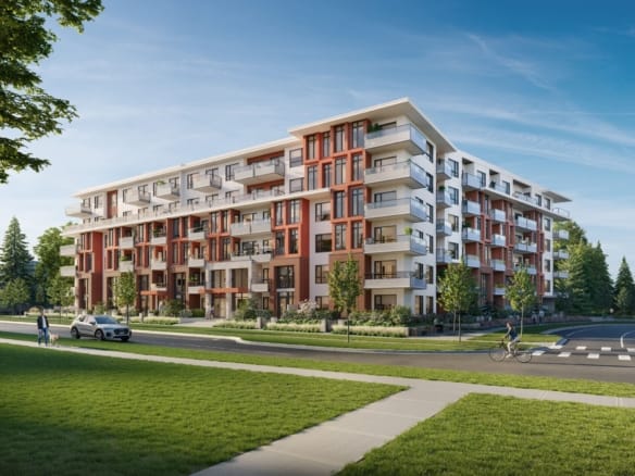 Fellow Surrey condo exterior modern building