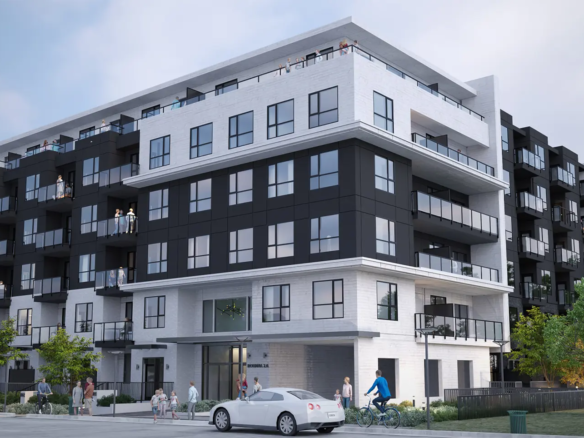 Bourna Surrey condo exterior modern 6 storey building Guildford