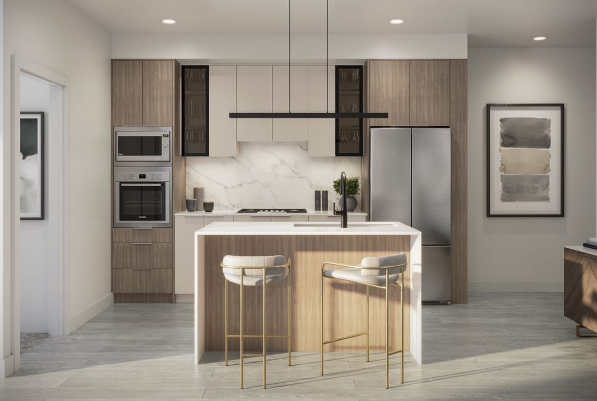 Bathroom interior with modern finishes Amson Bloc