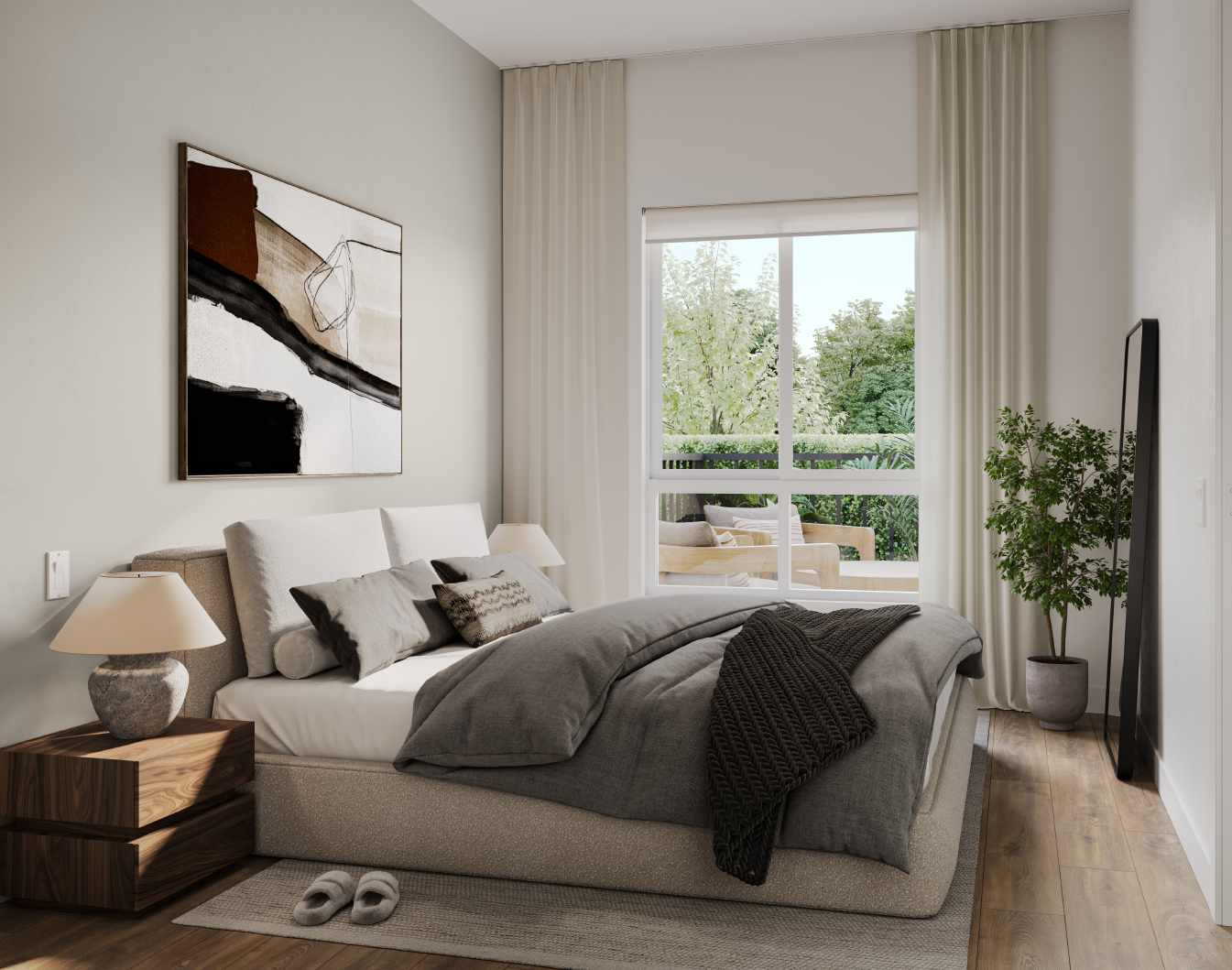 BUTE bedroom interior natural light