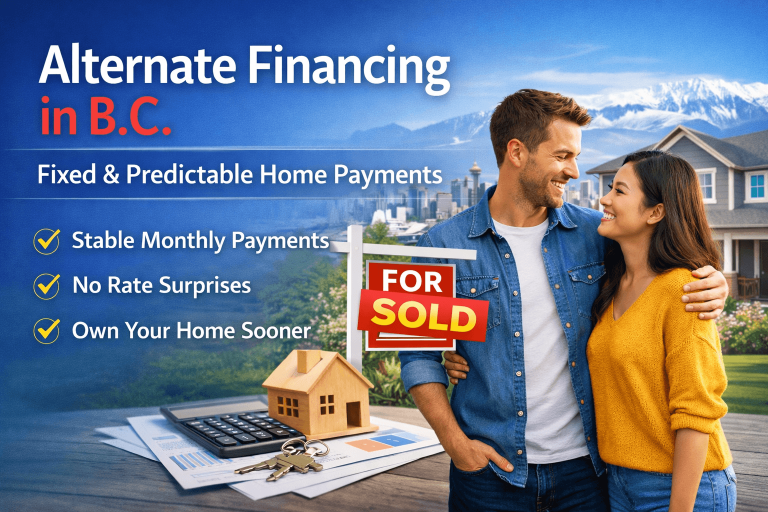 Alternate Financing Cover photo of family planning to buy new home.