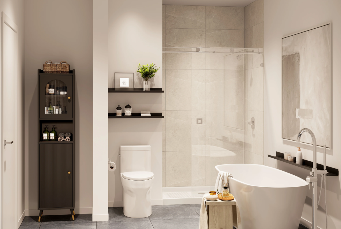 Bathroom interior at Harlowe