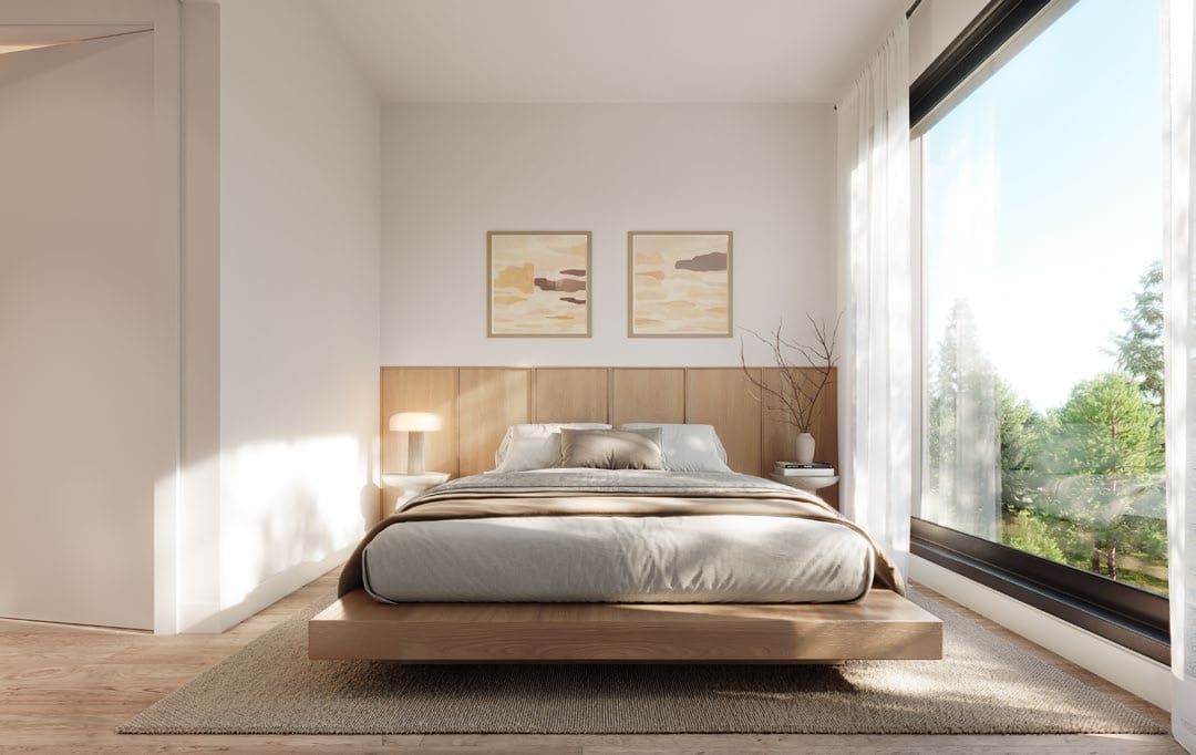 Line House townhomes bedroom