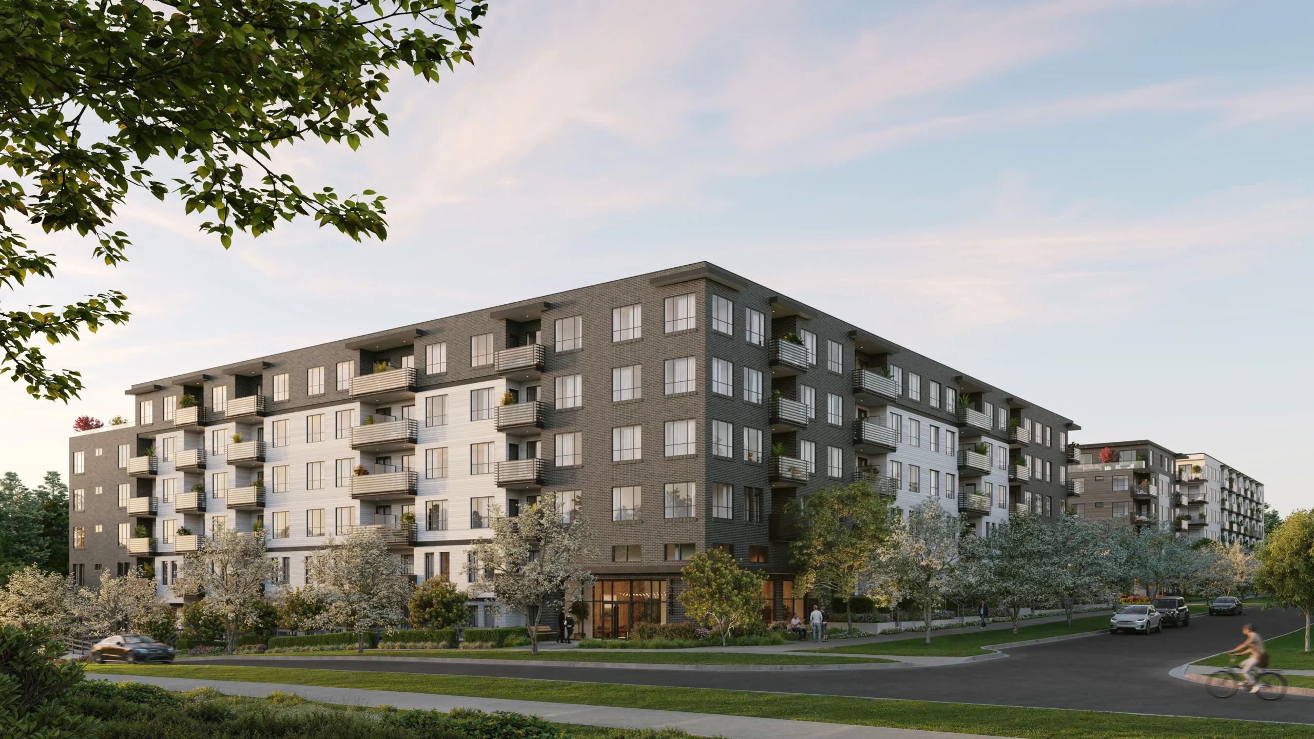 Queens Surrey condo building exterior modern design