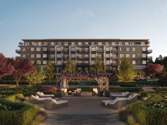 Townhome exterior with contemporary architecture