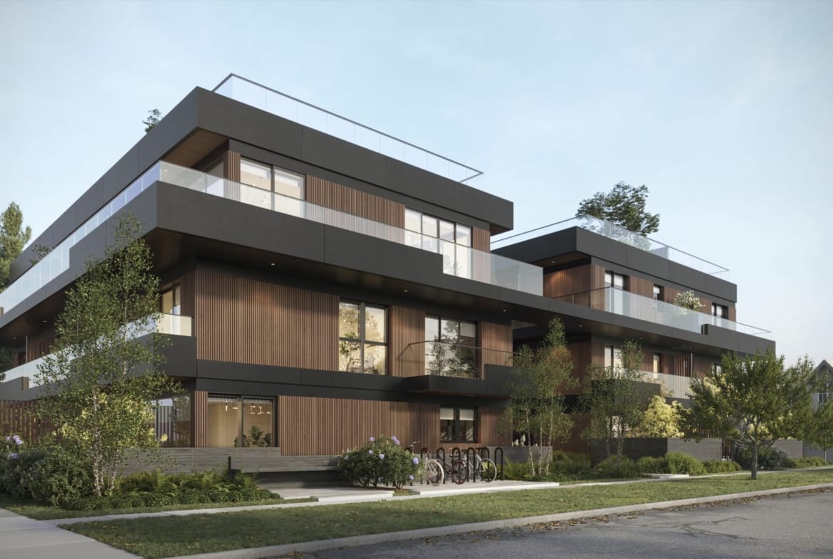 Courtyard community with greenery and walkways WREN development