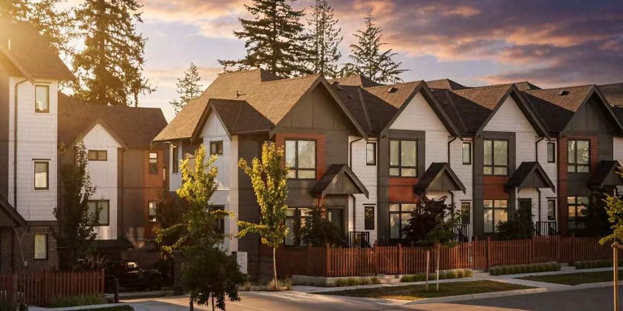 Fable Sullivan Heights townhouse community rendering