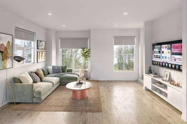 Spacious open-concept living room Harmony Surrey