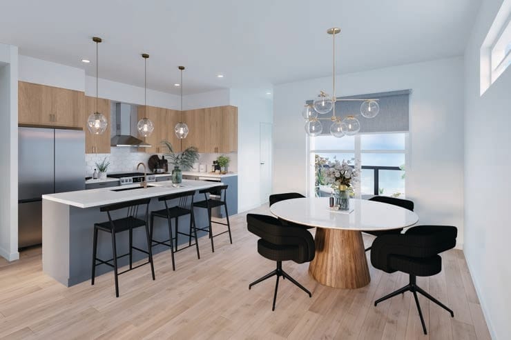 Modern kitchen interior at Harmony Townhomes