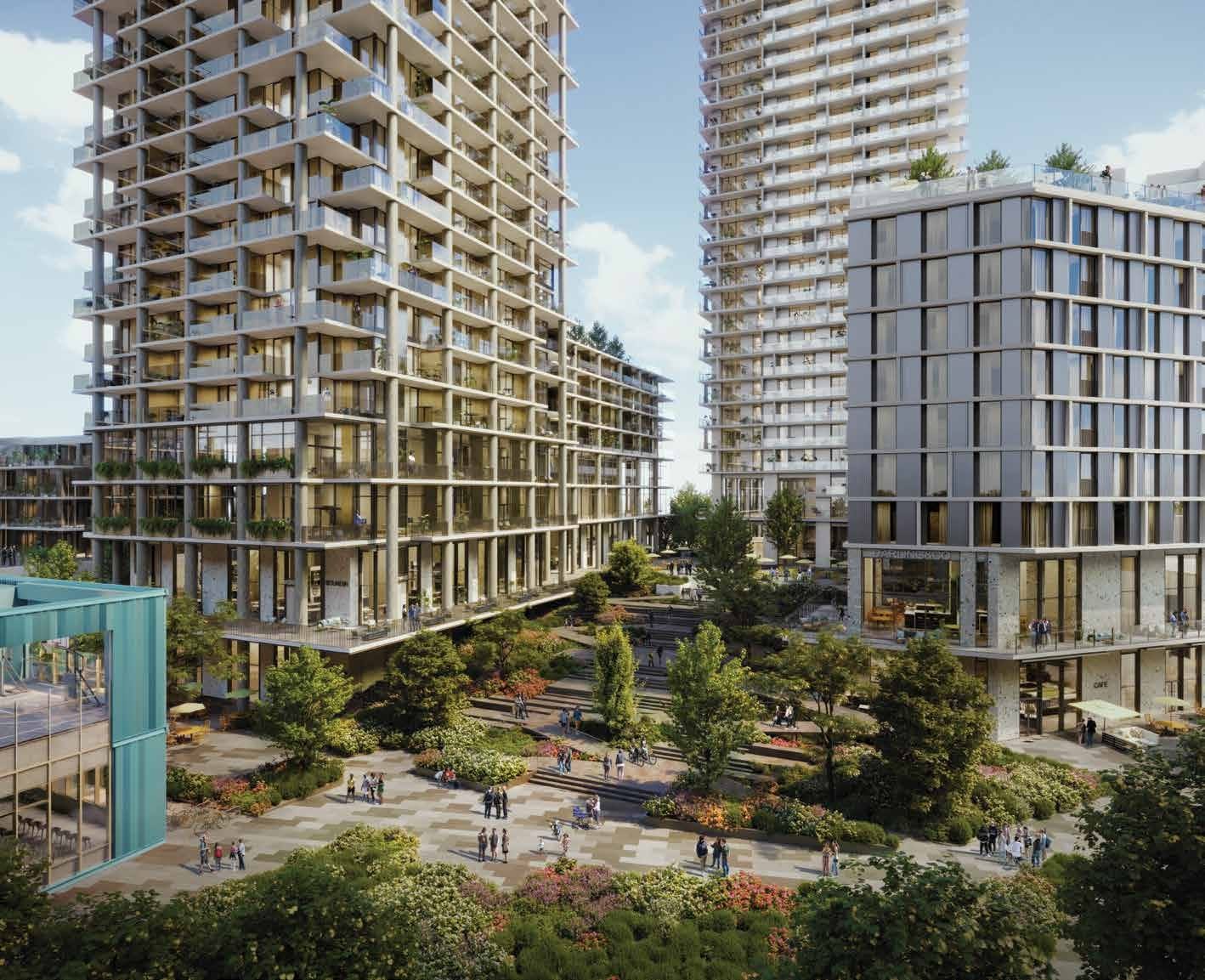 Brentwood Block Burnaby luxury high-rise tower rendering