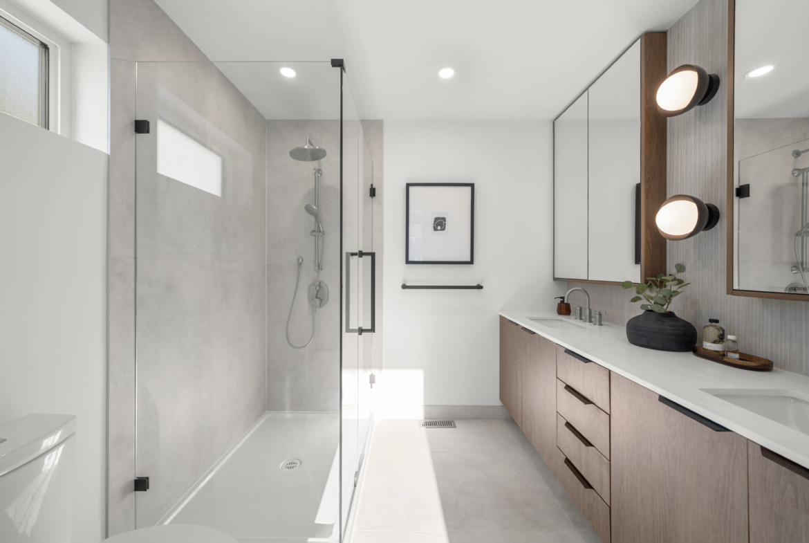 Spa-inspired ensuite bathroom at Heartwood