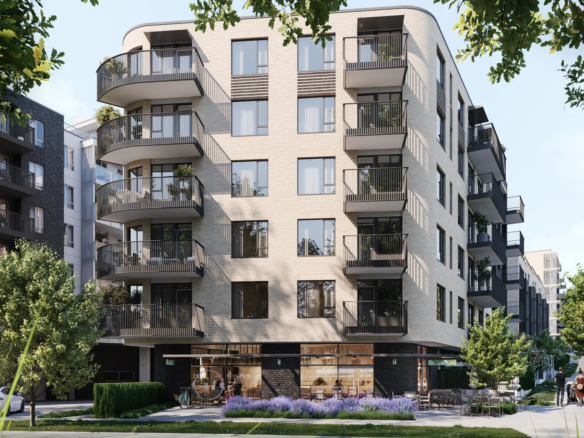 Landscaped courtyard at Botanica Coquitlam presale community