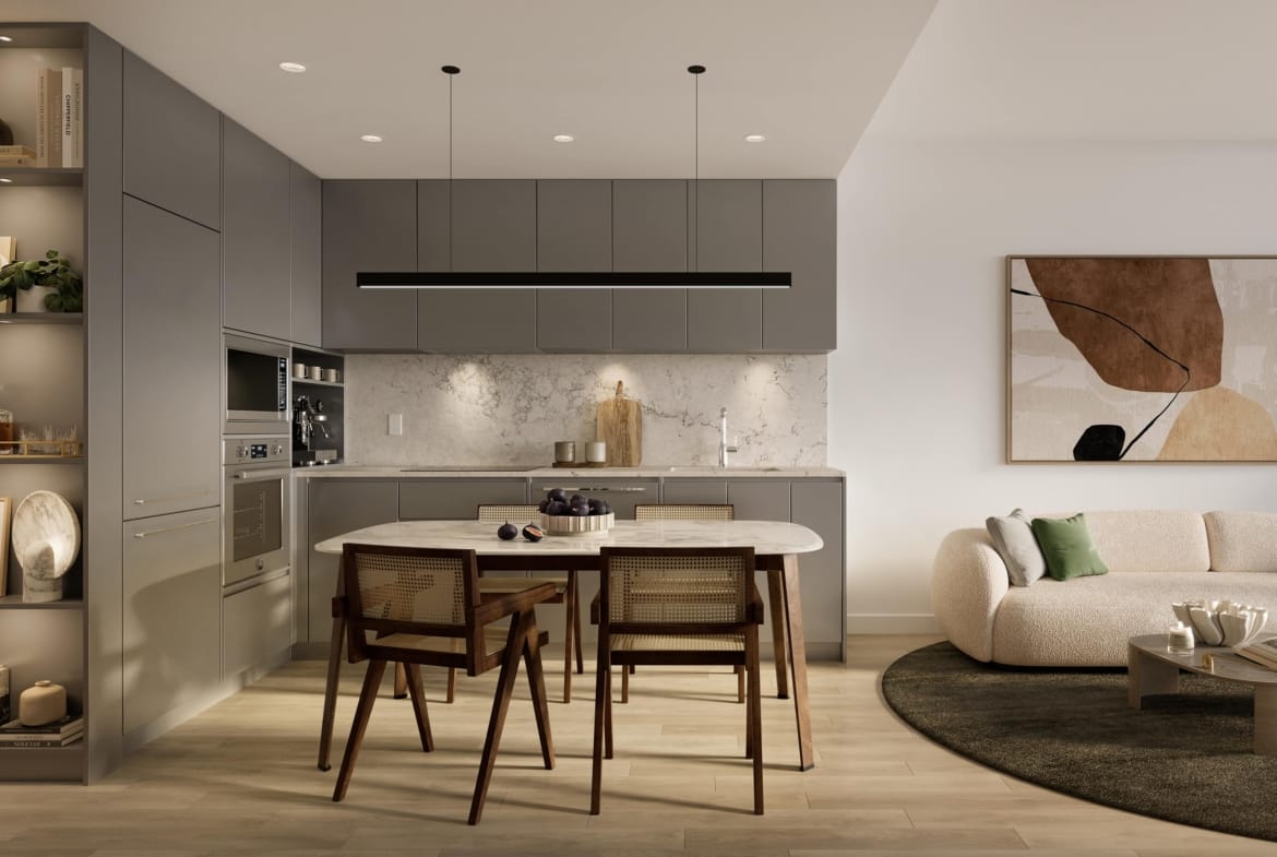 Ironwood Coquitlam designer kitchen and dining space