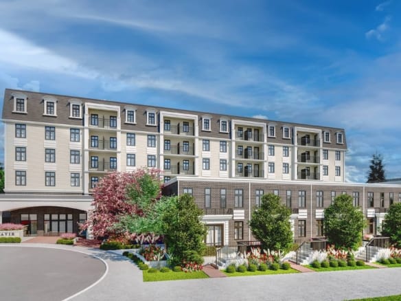 Ravir condos aerial view in Coquitlam