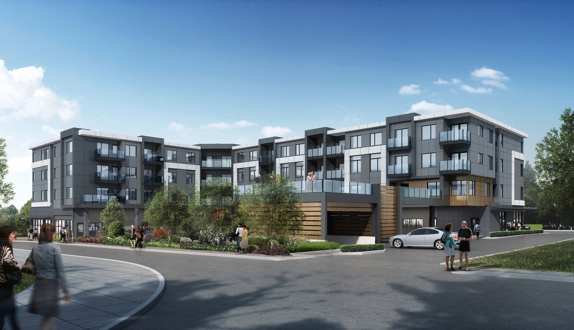 Pinnacle at McNally modern 4-storey condominium development in South Surrey.